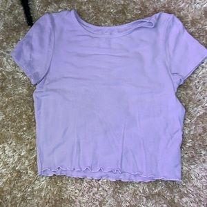 Womens ribbed American Eagle Baby Tee
